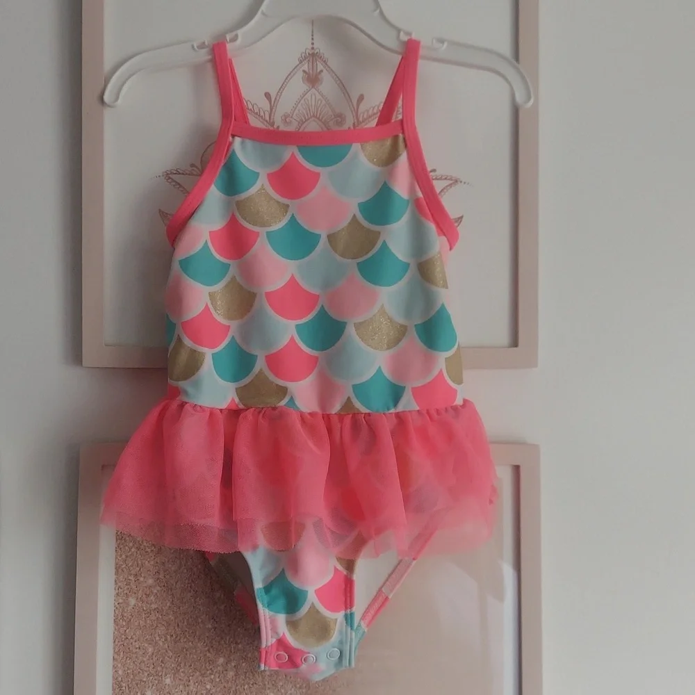 🎁  10/$25 -24 months Mermaid scale swimsuit,  1 piece,  Carter's